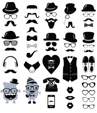 Hipster erkekler kümesi