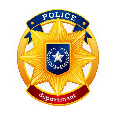 Resmi Polis Rozeti Kanun Uygulama Departmanı Amblemi