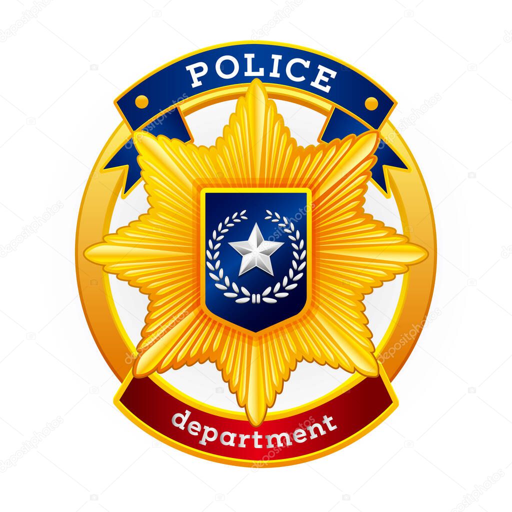 Official Police Badge Law Enforcement Department Emblem