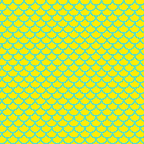 Kusursuz sarı ve mavi balık pullu desen. Tekstil, ambalaj, geçmiş, duvar kağıtları ve deniz temalı grafik tasarım projeleri için ideal.
