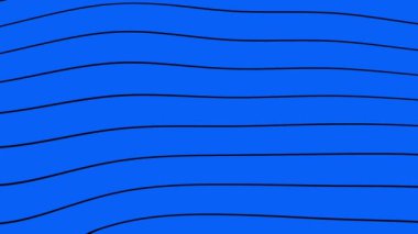 mavi arkaplan hareketli arkaplan üzerinde canlandırılmış siyah soyut dalgalı çizgiler