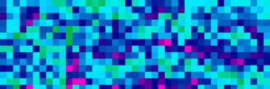 pixelated background wall paper blue mor ve teal yeşil karışık renkler geniş panoramik duvar kağıdı