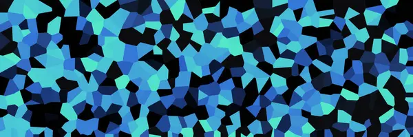 Soyut, pürüzsüz, kırık cam kiremitler kristal desenli arka plan mavi ve siyah