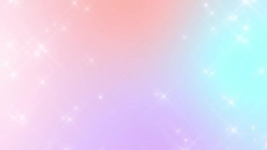 Parlayan yıldız parçacıkları parlak bir pastel üzerinde canlı pembe ve mor gradyan arkaplan