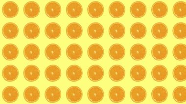Kusursuz portakal dilimleri desenli animasyon arka plan, turuncu desenli animasyon arka plan