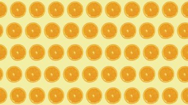 Kusursuz portakal dilimleri desenli animasyon arka plan, turuncu desenli animasyon arka plan
