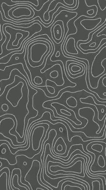 Arkaplanı hareket ettiren gri animasyon topografik çizgileri, çizgi çizgi animasyonu 4k dikey arkaplan canlandırması