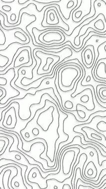Beyaz animasyon topografik çizgiler arka plan, çizgi çizgi animasyonu 4k dikey arkaplan canlandırması