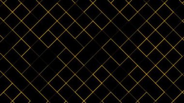 Siyah arkaplanda lüks altın kablo motifi animasyonu, birinci sınıf animasyon arka plan