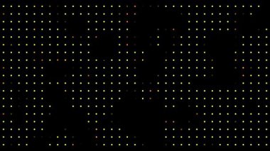 Siyah ve altın renkli animasyon yarım tonlu noktalar arkaplan 4k