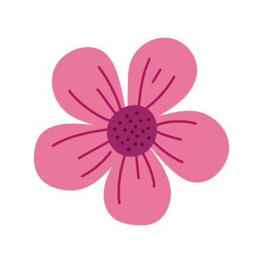 Renkli Güzel Düz Pembe Çiçek Vektörü ResimleriComment