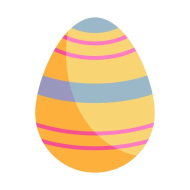 Düz Desenli Renkli Paskalya Yumurtası