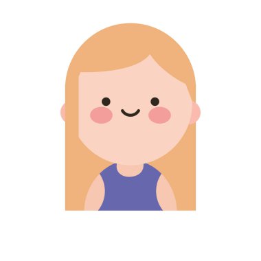 Düz stil ile Şirin Kadın Karakteri Çizimi