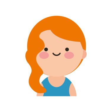 Düz stil ile Şirin Kadın Karakteri Çizimi