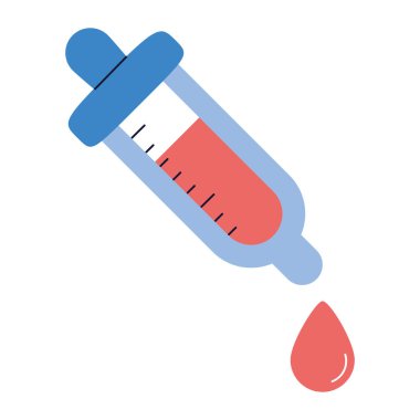Teşhis ve Araştırma için Gerçekçi Laboratuvar Tüpü Vektörü