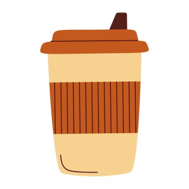 Düz Lid 'li Minimalist To-Go Kahve Bardağı