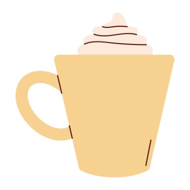 Buzlu Mocha İçecek Vektörü İllüstrasyonunu Yenilemek