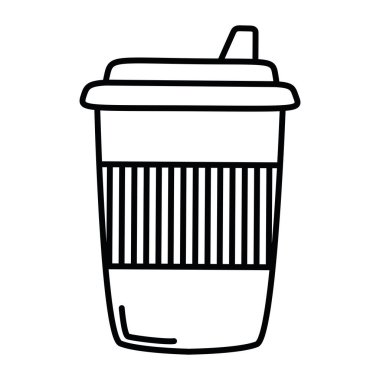 Düz Lid 'li Minimalist To-Go Kahve Bardağı