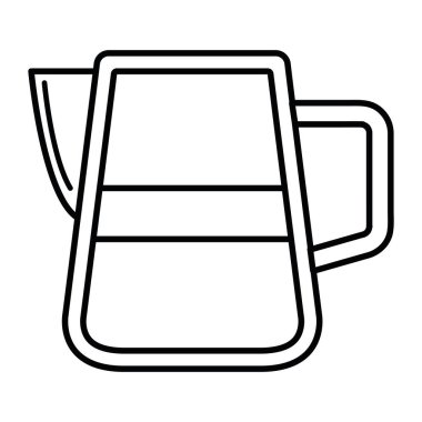 Mutfak Dekorasyonu İçin Minimalist Kahve Kavanozu Simgesi