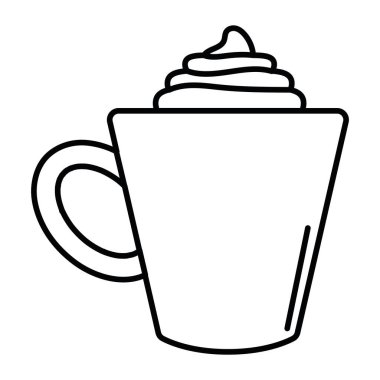 Buzlu Mocha İçecek Vektörü İllüstrasyonunu Yenilemek