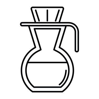 Minimalist Kahve İçirme Sahnesi: Vektör Sanatında Sıcak Damla