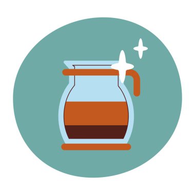 Mutfak Dekorasyonu İçin Minimalist Kahve Kavanozu Simgesi