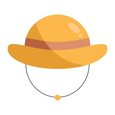 Düz Tasarım Hasır Şapka Yaz Maceraları İçin Mükemmel