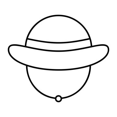 Düz Tasarım Hasır Şapka Yaz Maceraları İçin Mükemmel