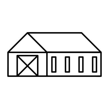 Hayvanlar, Ekinler ve Binalarla Modern Düz Çiftlik Sahnesi