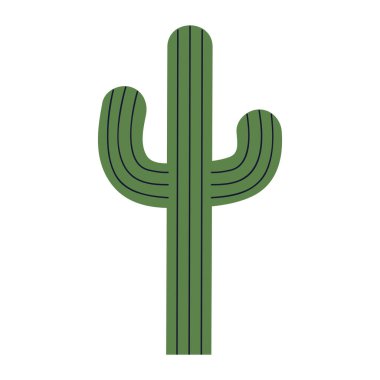 Düz Tarzlı Şirin ve Modern Kaktüs Tasarımı