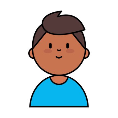 Mutlu Bir Erkek Karakterin Vektör Çizgisi Sanatı