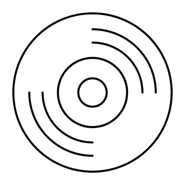 Vektör Biçiminde Minimalist Retro CD Disk Tasarımı