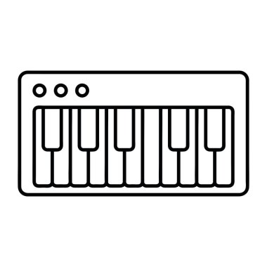 Soyut Müzikal Kavramlı Minimalist Piyano Anahtarları Sanatı