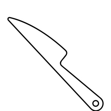 Yemek Utensilleri Özellikli Minimalist Tablo Simgesi Tasarımı