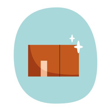 Lojistikte kullanılan Kraft Kağıt Kutusunun Minimalist Vektörü