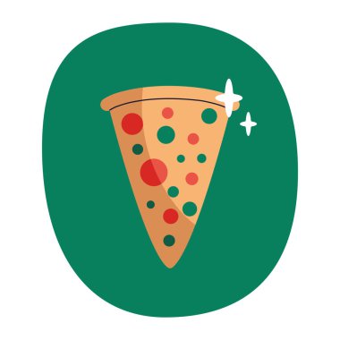 Eriyen Peynir Çizimleriyle Lezzetli Sıcak Pizza
