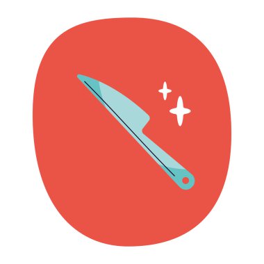 Yemek Utensilleri Özellikli Minimalist Tablo Simgesi Tasarımı