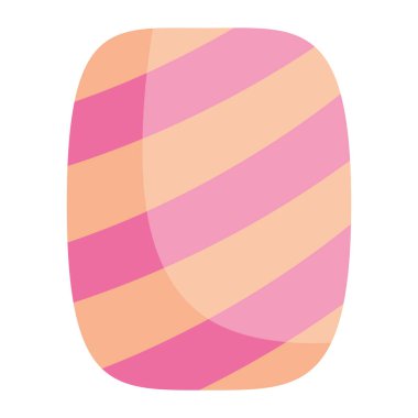 Modern Düz Estetik 'te Şirin Yumuşak Yumuşak Marshmallow Simgesi