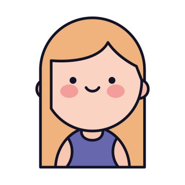 Düz stil ile Şirin Kadın Karakteri Çizimi