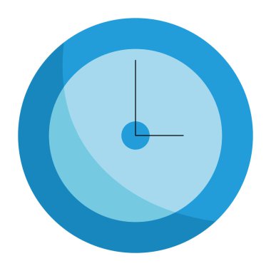 Klasik ve Zamansız Duvar Saati Vektörü İllüstrasyonu