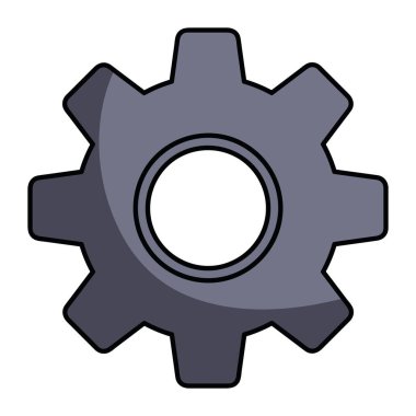 Endüstriyel Tasarım Projeleri için Mekanik Gear Simgesi