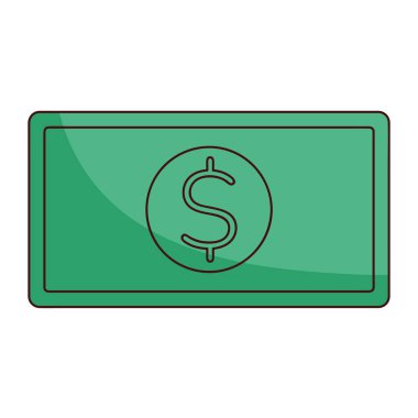 Gerçekçi ve Düz Stil Para İllüstrasyon Kümesi