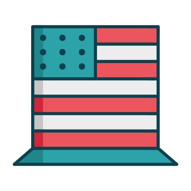 Yıldız ve Çizgili Asgari Amerikan Şapka Resimleri