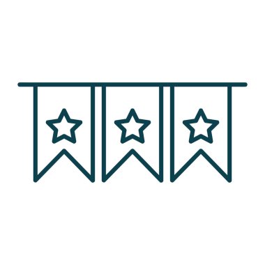 4 Temmuz Amerikan Parçası için Modern Vektör Elementleri