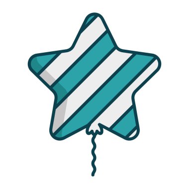 Bağımsızlık Günü Olayları İçin Renkli Vatansever Balon Simgesi