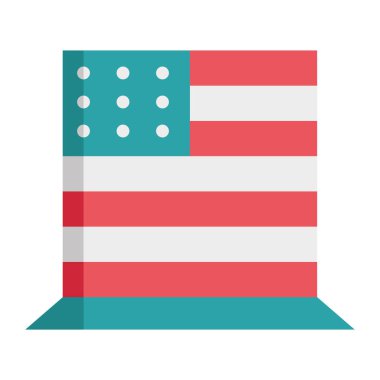 Yıldız ve Çizgili Asgari Amerikan Şapka Resimleri