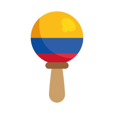Geleneksel Latin Müzik Maracas Kolombiya Renkleri