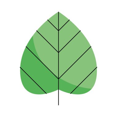 Minimum Düz Tasarım Eko Yaprak