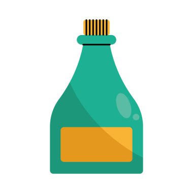 Şık Bayram Şarap Şişe Vektör Tasarımı