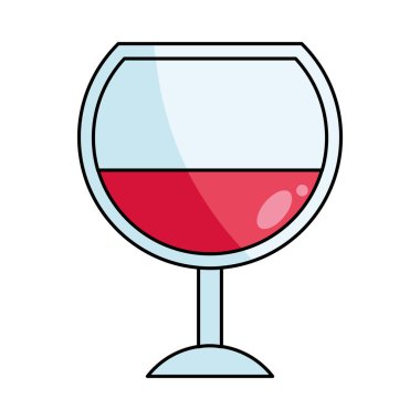 Zarif Tatil Şarap Cam Vektör Tasarımı